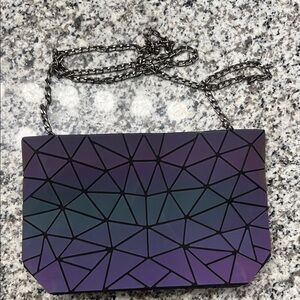 Iridescent crossbody purse